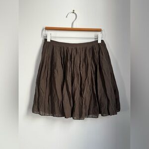 J. Crew Brown/grey Circle Skirt